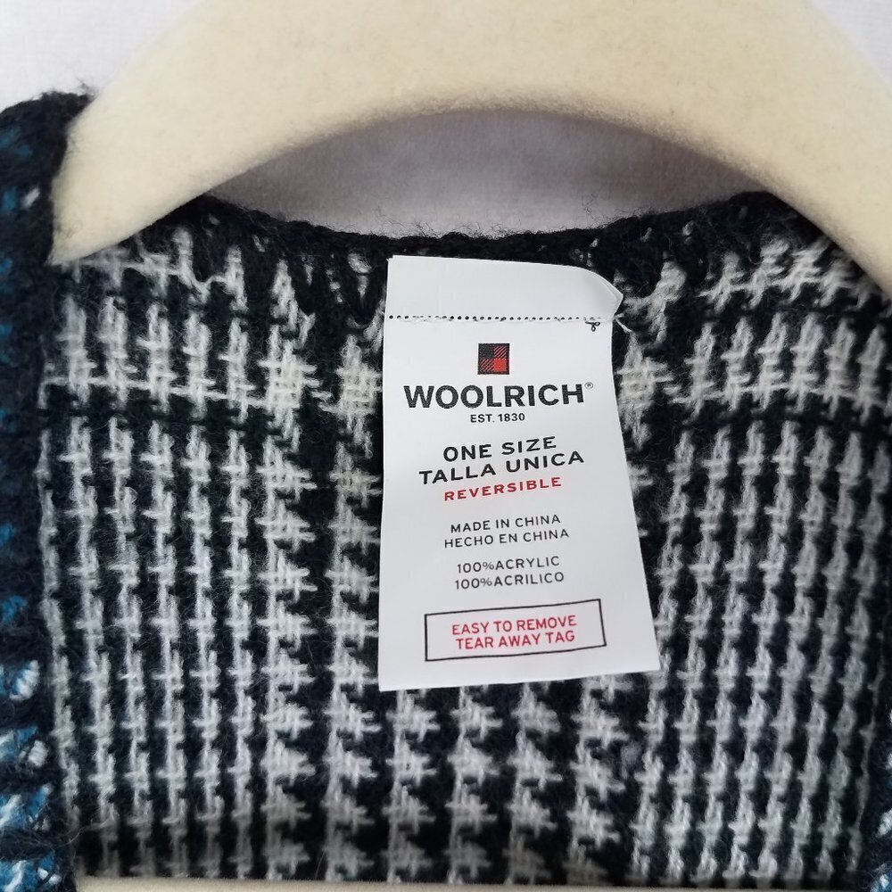 Woolrich One Size Os Reversible Open Front Poncho… - image 3